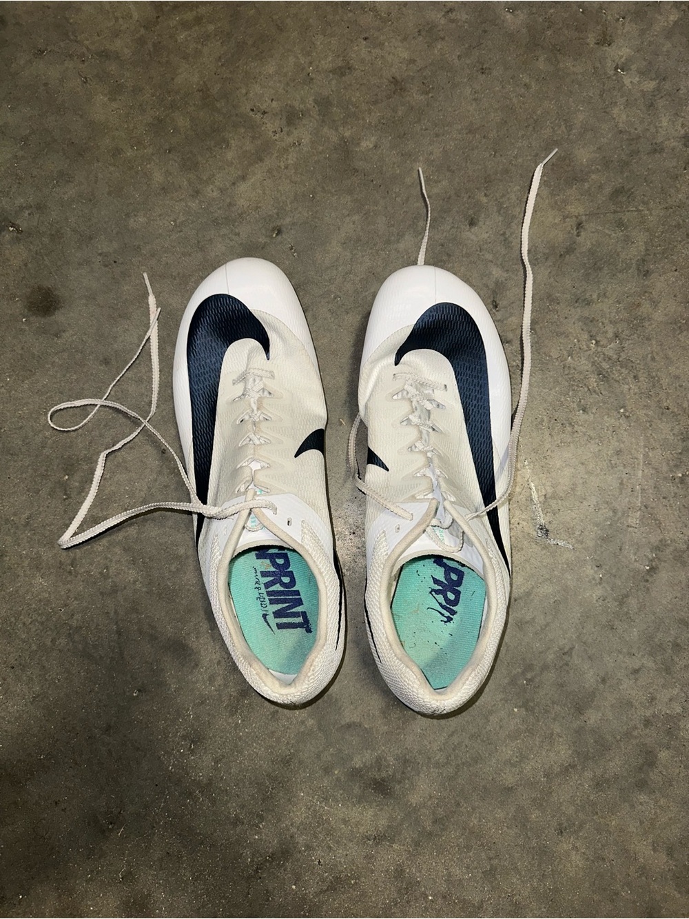White Nike Track&Field Spikes